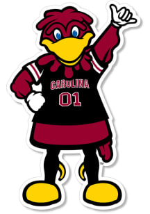 South Carolina Gamecocks 3 Inch Mascot Auto Decal - Red