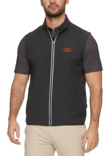 Oklahoma State Cowboys Mens Orange Pivot Performance Sleeveless Jacket