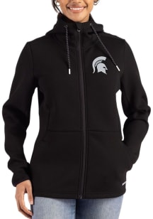 Cutter and Buck Michigan State Spartans Womens Black Epic Comfort Full Zip Light Weight Jacket