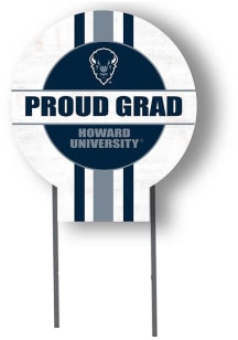 Howard Bison KH Sports Fan Grad graduation graphic Yard Sign - White