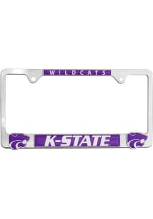 K-State Wildcats 3D Logo License Plate Frame - Purple