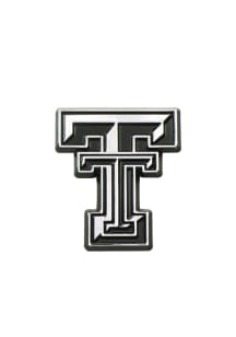 Texas Tech Red Raiders Chrome Graphic Car Emblem - Silver