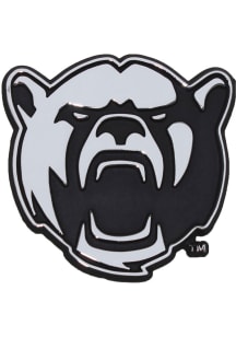 Baylor Bears Mascot Chrome Car Emblem - Silver