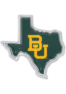 Baylor Bears State Shape Car Emblem - Silver