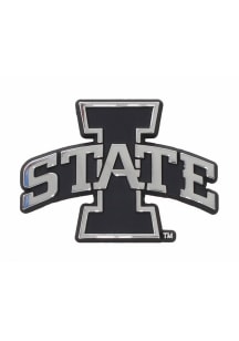 Iowa State Cyclones Chrome Car Emblem - Silver