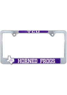 TCU Horned Frogs State Pride License Plate Frame - Purple