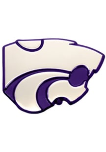 K-State Wildcats Metal Car Emblem - Silver