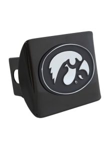 Iowa Hawkeyes Black Chrome Car Accessory Hitch Cover