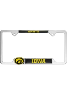 Iowa Hawkeyes 3D Metal License Plate Frame - Black