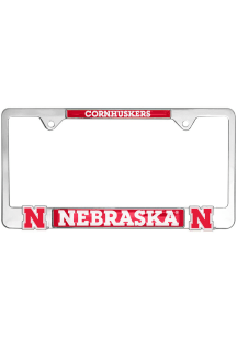 Nebraska Cornhuskers 3D Metal License Plate Frame - Red