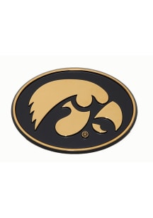 Iowa Hawkeyes Chrome Elite Car Emblem - Yellow