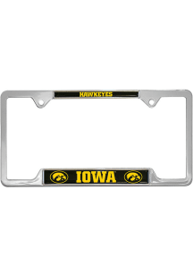 Iowa Hawkeyes 3D Metal Graphic License Plate Frame - Black
