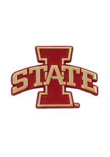 Iowa State Cyclones Chrome Car Emblem - Red