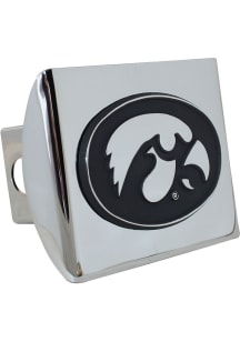 Iowa Hawkeyes Chrome Design Car Accessory Hitch Cover