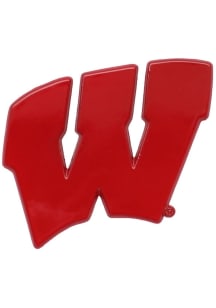 Wisconsin Badgers Powder Coated Car Emblem - Red