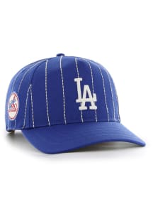 47 Los Angeles Dodgers Rawlings Pin Stripe Hitch Adjustable Hat - Blue