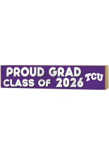 KH Sports Fan TCU Horned Frogs Class of 2026 Block Sign - Purple