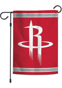 Houston Rockets 2 Sided Stripe Garden Flag - Red