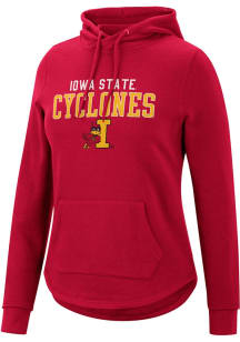 Colosseum Iowa State Cyclones Womens Cardinal Crossover Hooded Sweatshirt
