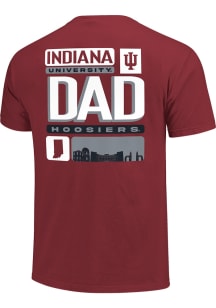 Indiana Hoosiers Crimson Tiles Dad Short Sleeve T Shirt
