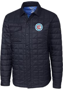 Cutter and Buck Chicago Fire Mens Navy Blue Rainier PrimaLoft Outerwear Lined Jacket