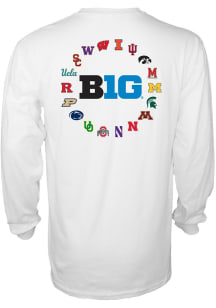 Blue 84 Big Ten White All Schools Long Sleeve T Shirt