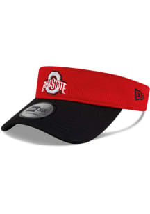 New Era Ohio State Buckeyes Mens Red Pivot Knit Adjustable Visor