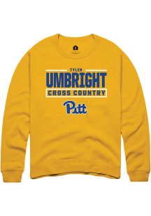 Tyler Umbright Pitt Panthers Mens Gold NIL Stacked Box Player Crew