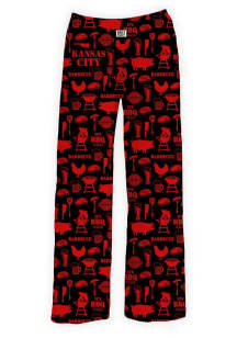 Kansas City Mens Black BBQ Icons Sleep Pants