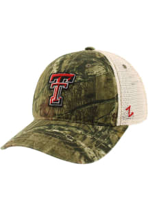 Zephyr Texas Tech Red Raiders Camo Recon Adjustable Hat - Brown