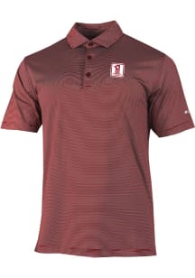 Columbia Oklahoma Sooners Mens Crimson Vault Heat Seal Double Hit Short Sleeve Polo