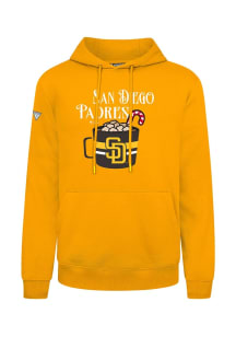 Levelwear San Diego Padres Mens Gold Podium Mellow Long Sleeve Hoodie