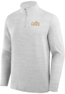 Cleveland Cavaliers Mens Grey Clutch Long Sleeve Qtr Zip Pullover