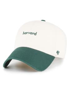 47 Harvard Crimson Base Runner Two Tone Clean Up Adjustable Hat - Natural
