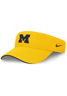 Nike Michigan Wolverines Mens Gold Softball Ace Adjustable Visor