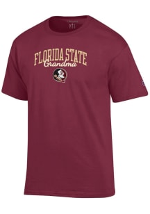 Champion Florida State Seminoles Red Grandma Script Jersey Short Sleeve T Shirt