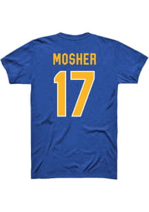 Brooke Mosher Pitt Panthers Blue Womens Volleyball Shirzee Short Sleeve Player T Shirt