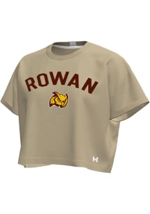 Under Armour Rowan University Womens Sand Icon Short Sleeve T-Shirt