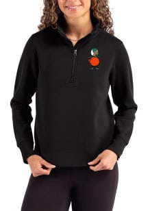 Cutter and Buck UCF Knights Womens Black Vault Roam Qtr Zip