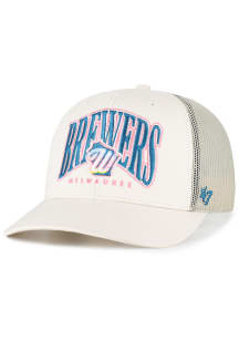 47 Milwaukee Brewers 2026 City Connect Drawbridge Trucker Adjustable Hat - Blue