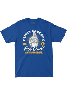 Olivia Babcock Pitt Panthers Blue Fan Club Tee Short Sleeve Fashion Player T Shirt