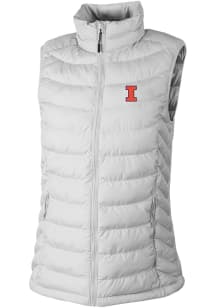 Columbia Illinois Fighting Illini Womens White Powder Lite Vest