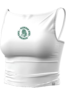 Champion Michigan State Spartans Womens White High Neck Tank Top