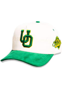 Oregon Ducks UO Team Script Adjustable Hat - Ivory