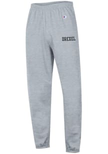 Champion Drexel Dragons Mens Grey Banded Sweatpants