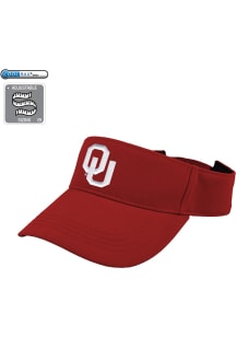 LogoFit Oklahoma Sooners Mens Crimson Slice Adjustable Visor