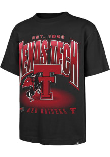 47 Texas Tech Red Raiders Black Team Flex Football Foundation Short Sleeve Fashion T Shirt