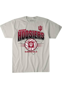 BreakingT Indiana Hoosiers White Grid Short Sleeve Fashion T Shirt