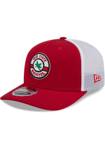 New Era Ohio State Buckeyes Active Stretch 9SEVENTY Adjustable Hat - Red