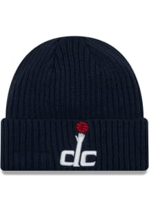 New Era Washington Wizards Navy Blue DC Logo Core Classic Cuff Mens Knit Hat